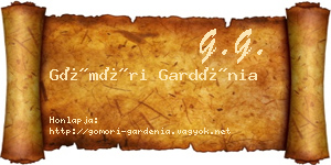 Gömöri Gardénia névjegykártya